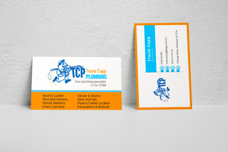 Sunshine Coast Business Card Design Plumber Alexandra NSW