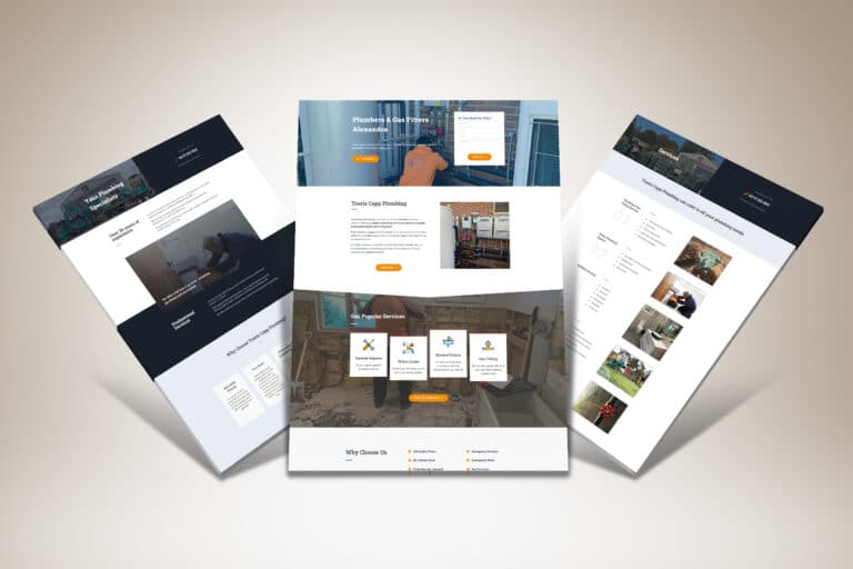 Plumber Website Desing Alexandra