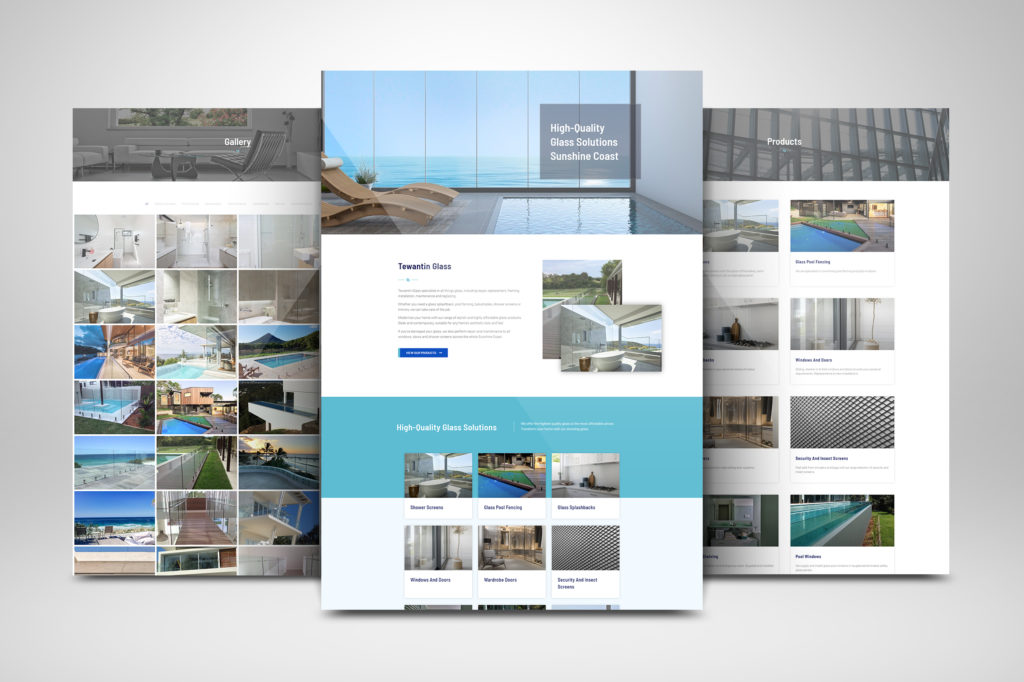 glass supplier sunshine coast Website Redesign