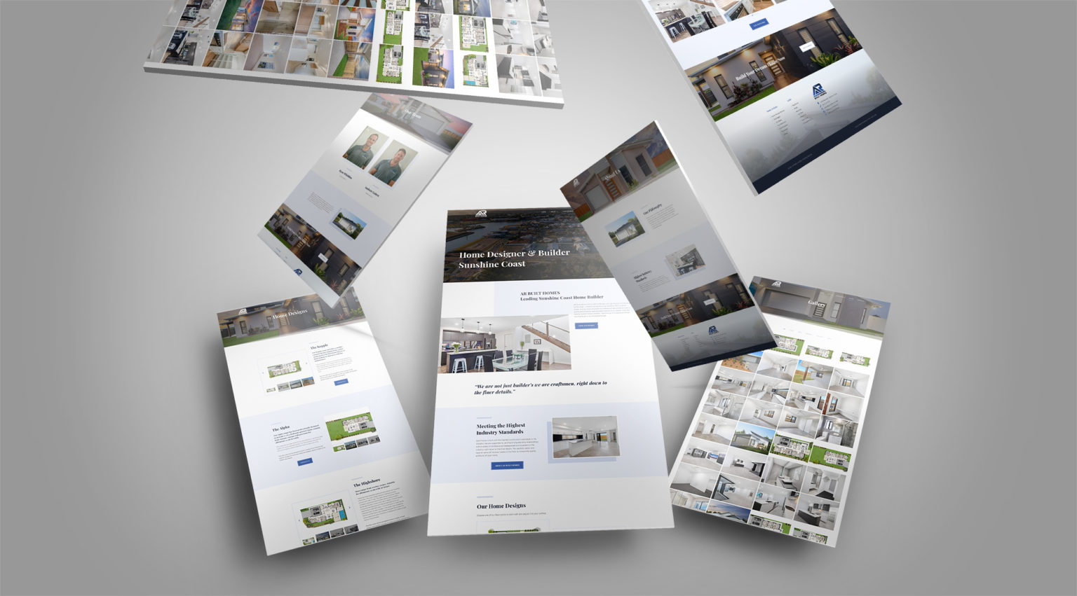 Home builder website redesign sunshine coast