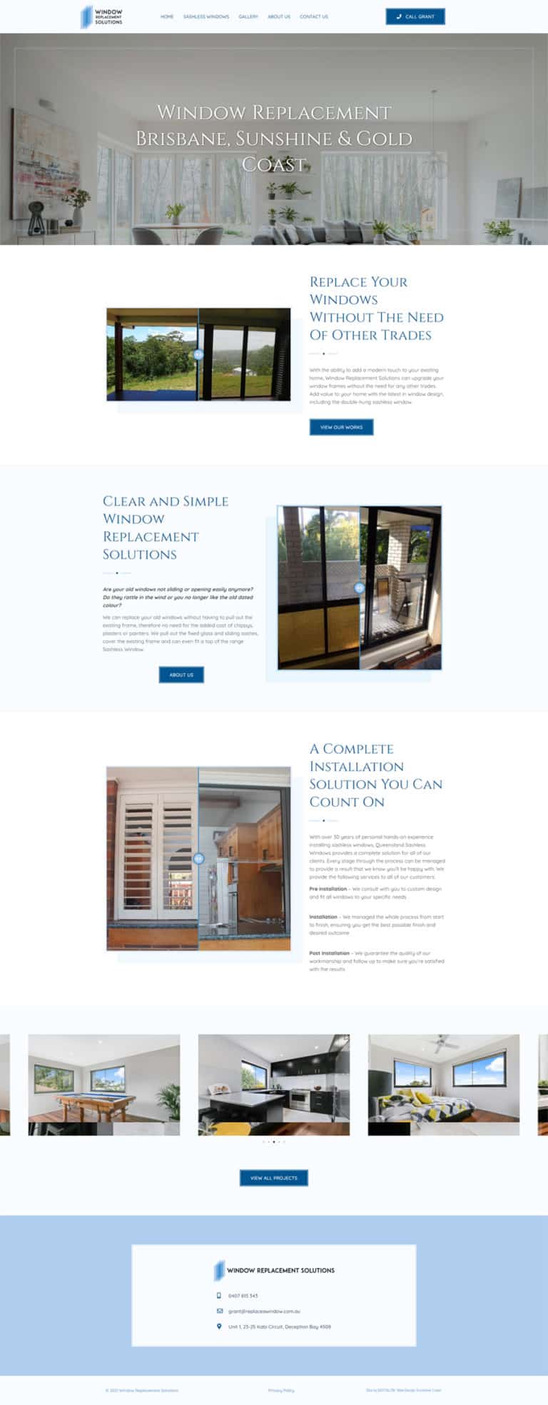 Website design for a real estate agent