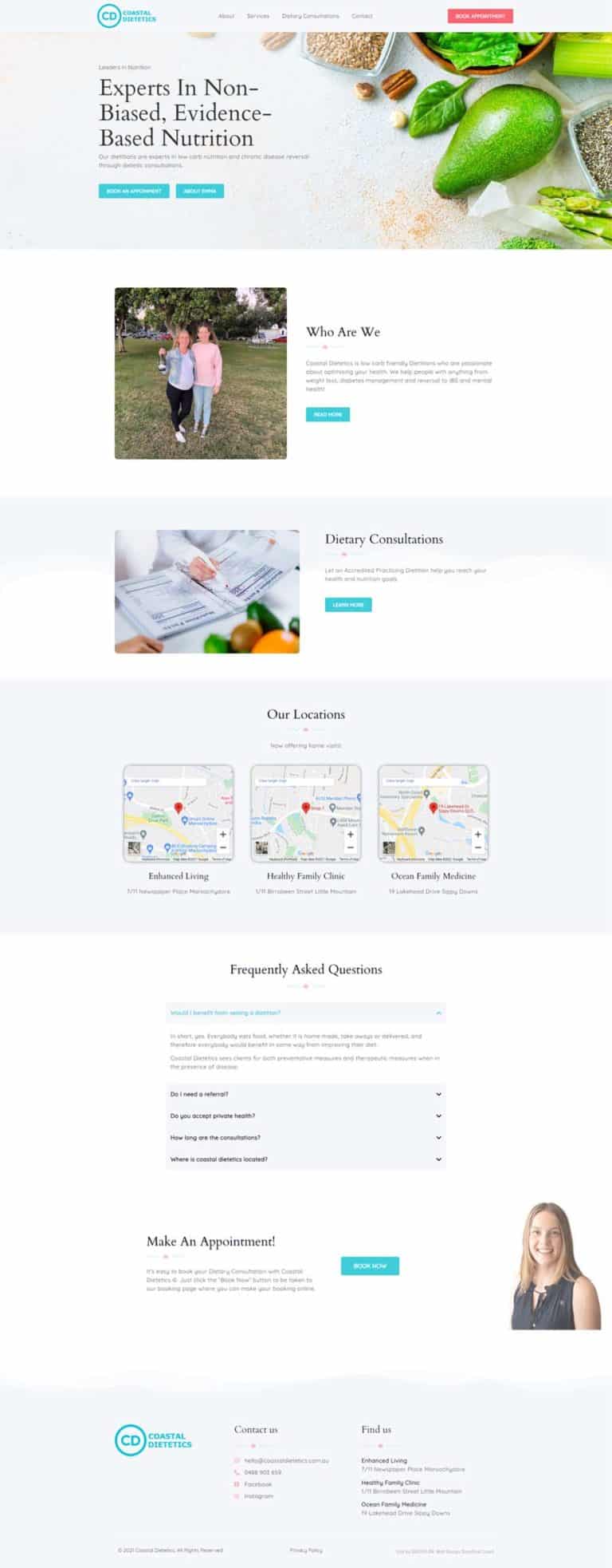 Dietician Sunshine Coast DIGITALON Web Design