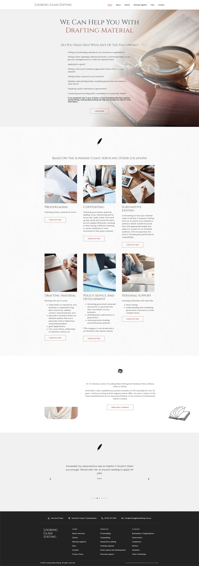 Proofreading Service DIGITALON Web Design Sunshine Coast