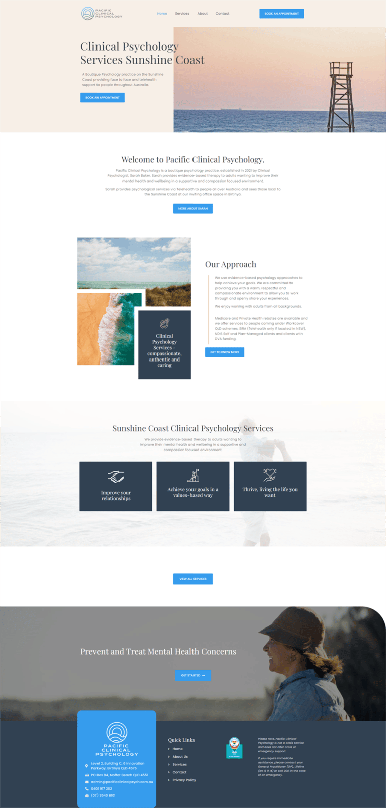 Clinical Psychologist Sunshine Coast DIGITALON Web Design