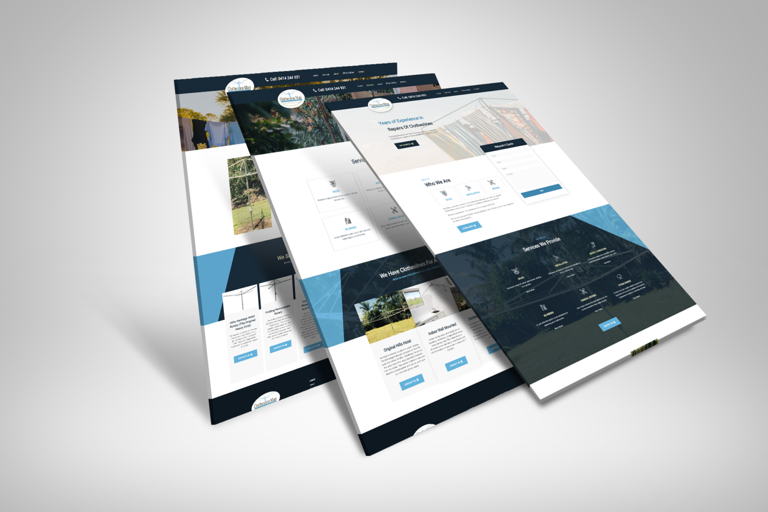 Clotherline Man Mackay DIGITALON Website Design