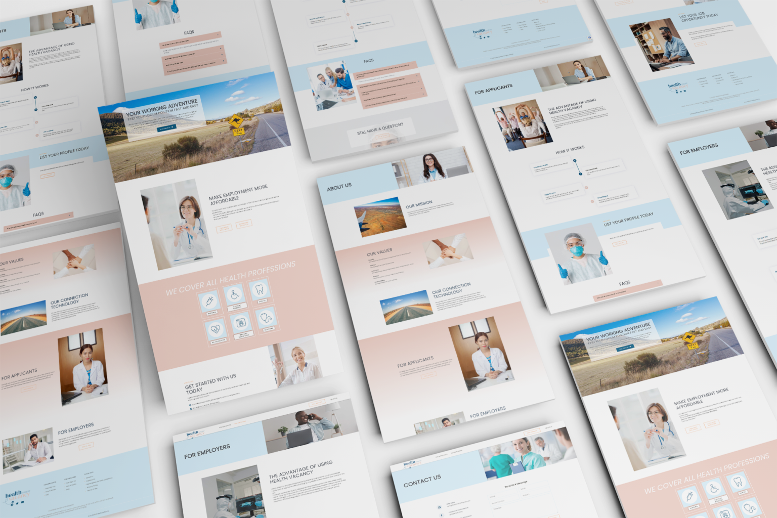 Locum Health Job Search Website Design DIGITALON