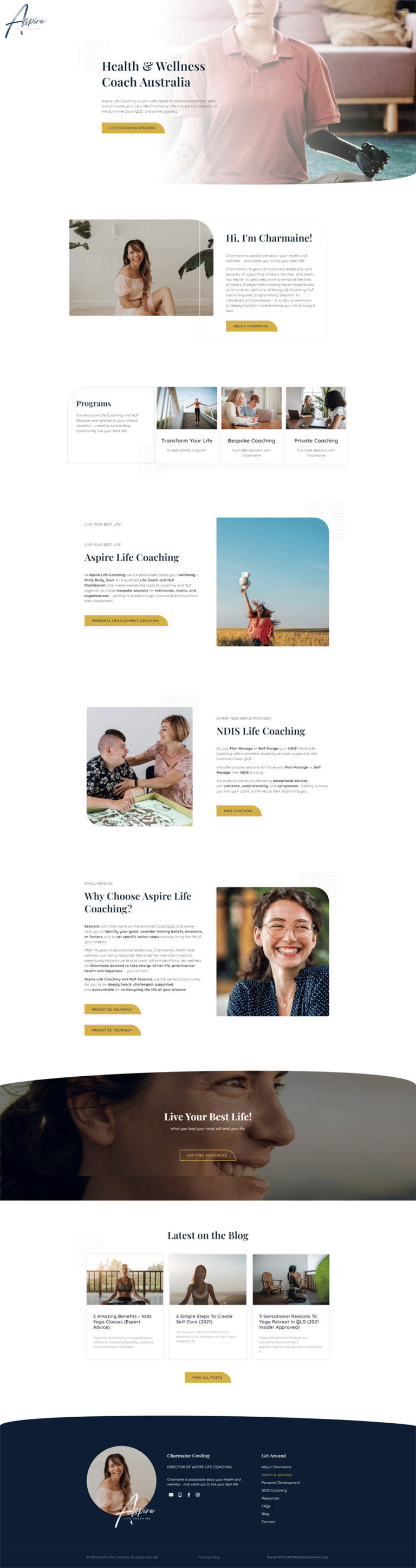 Life Coach Sunshine Coast Web Design DIGITALON