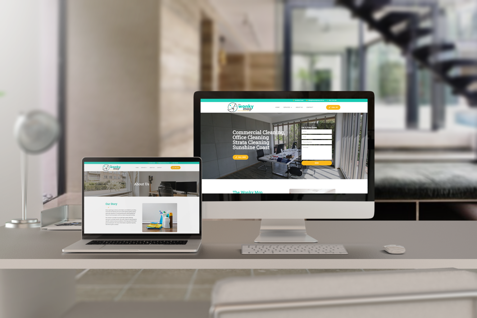 Web Design Commercial Cleaning Services Sunshine Coast DIGITALON