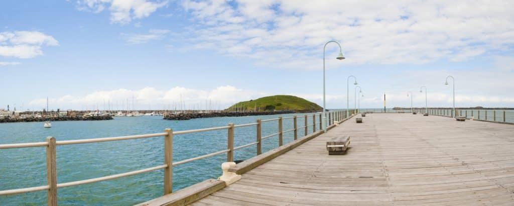Panoramic Photo of the Jetty at Coffs Harbour on the East Coast of Australia