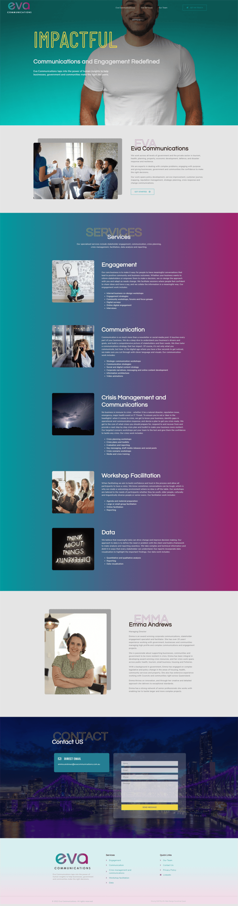 A website with a lot of different colors