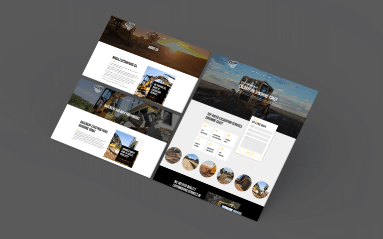 Excavation Services Sunshine Coast Website Design DIGITALON