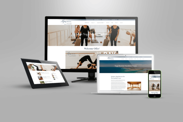 Yoga Studio Sunshine Coast Website Design DIGITALON