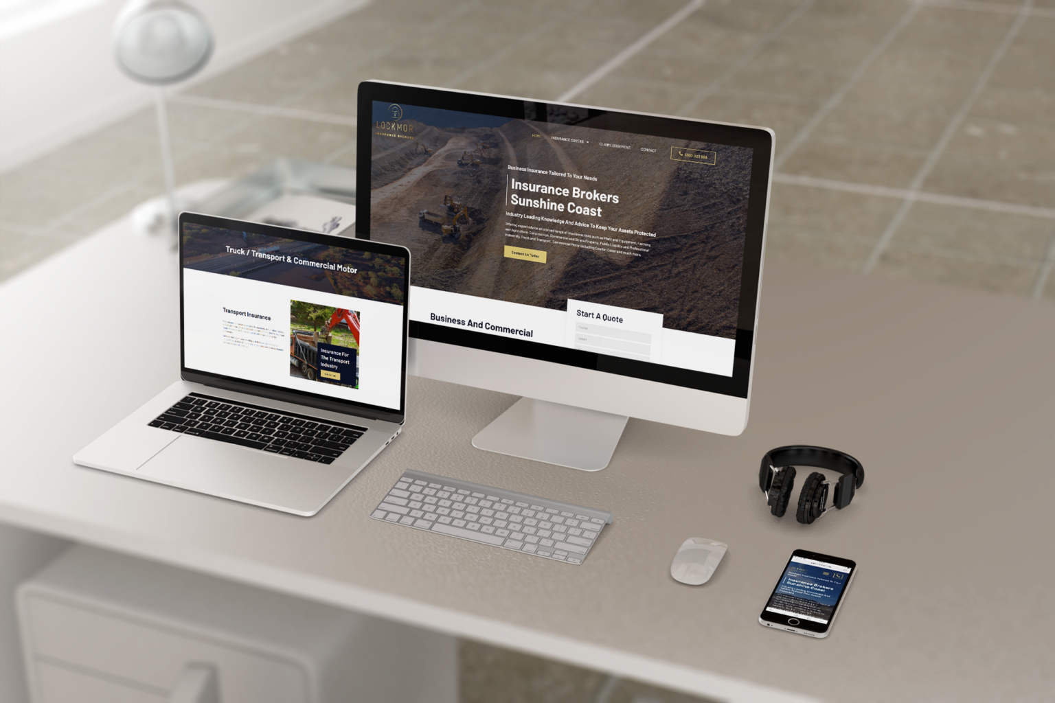 Insurance Brokers Sunshine Coast Website Design DIGITALON