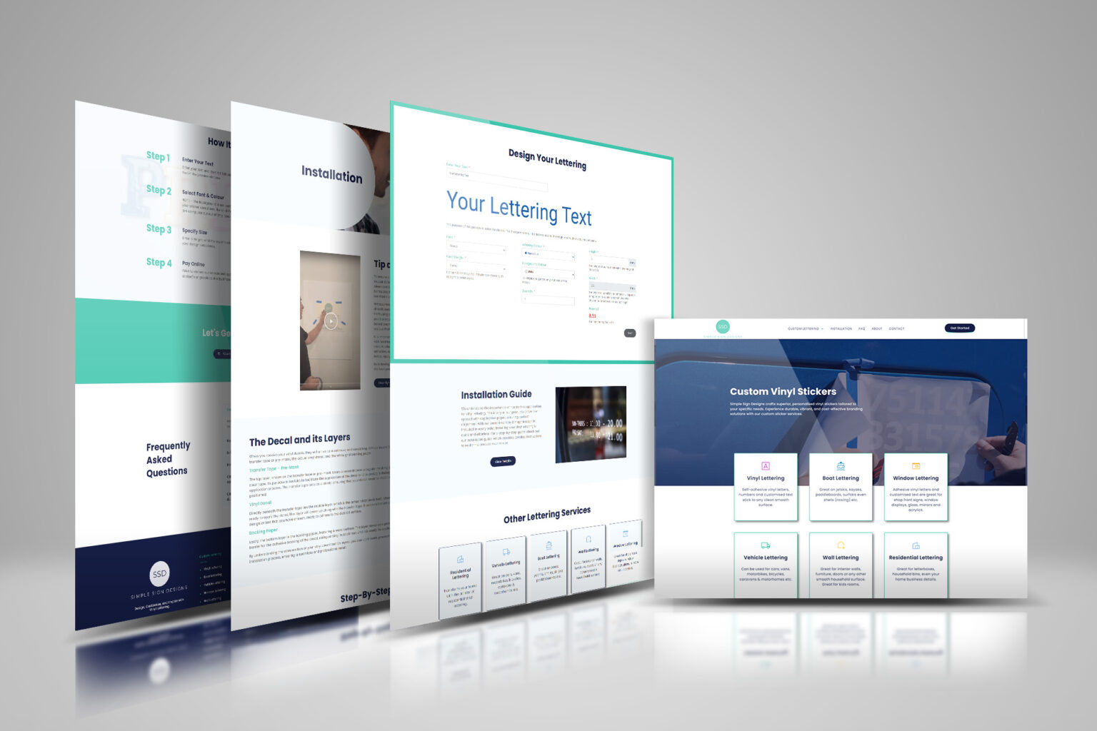 Custom Vinyl Lettering Website Design Sunshine Coast DIGITALON