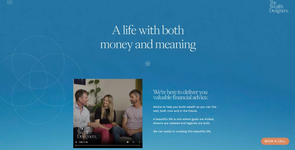 The Wealth Designers Financial Advisor Website in Australia