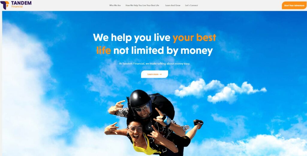 Tandem Financial a Financial Advisor Website in Australia