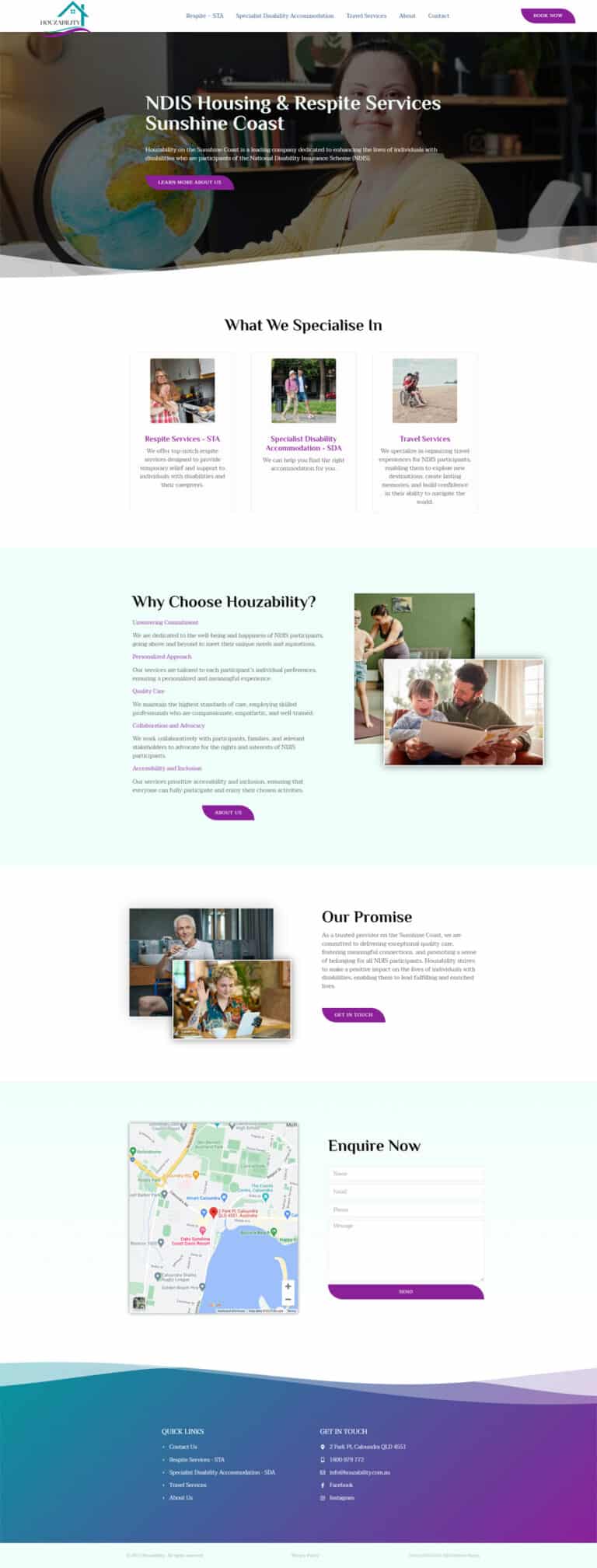 NDIS Housing Provider Website Design Sunshine Coast DIGITALON