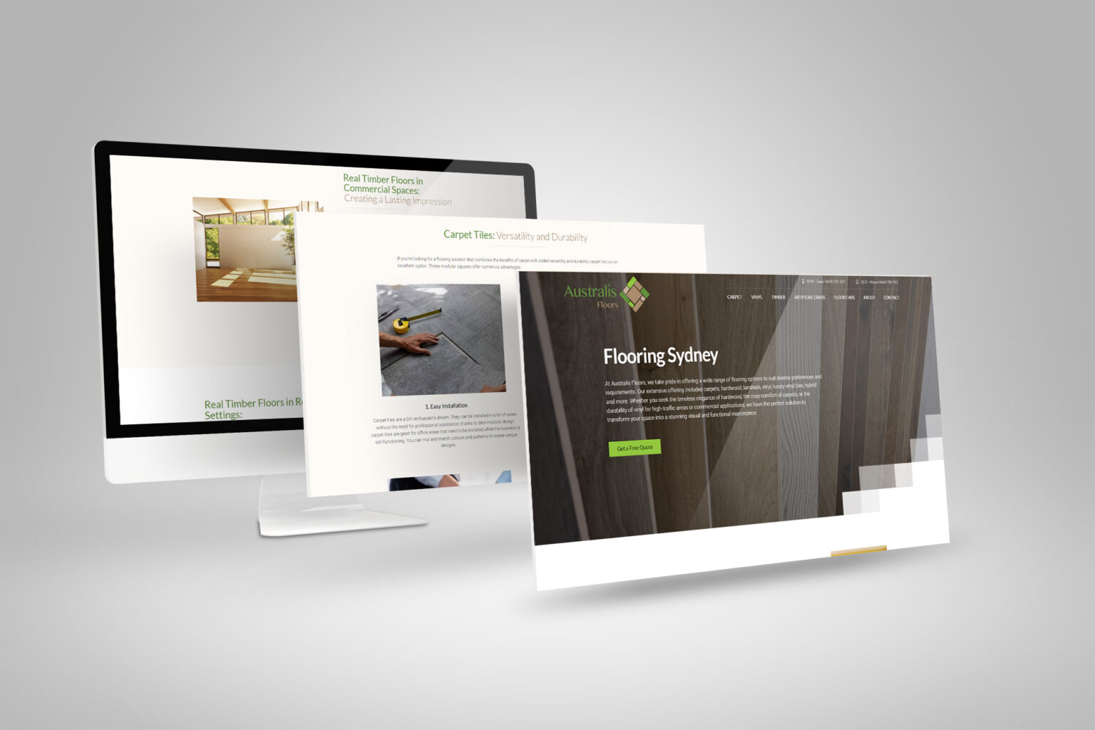 Flooring Service Sydney Website Design Sunshine Coast DIGITALON