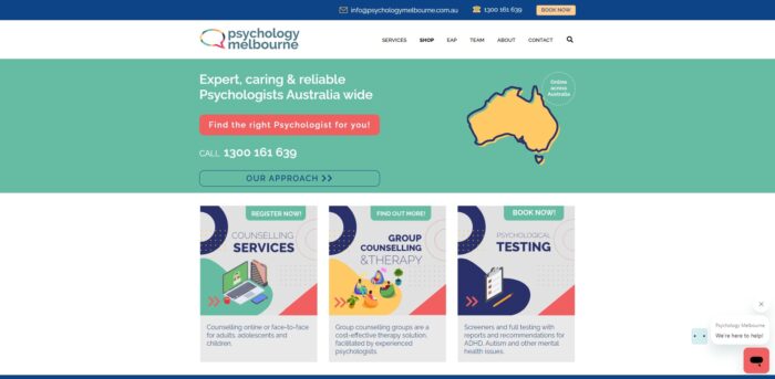 Therapist Websites in Australia 
