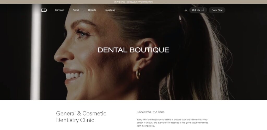 dental website designs