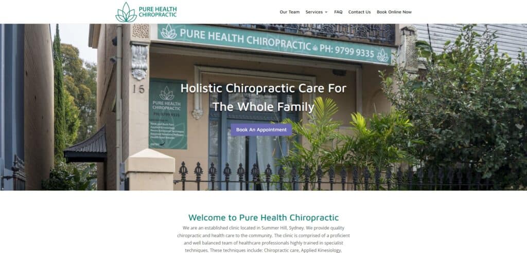 chiropractic websites