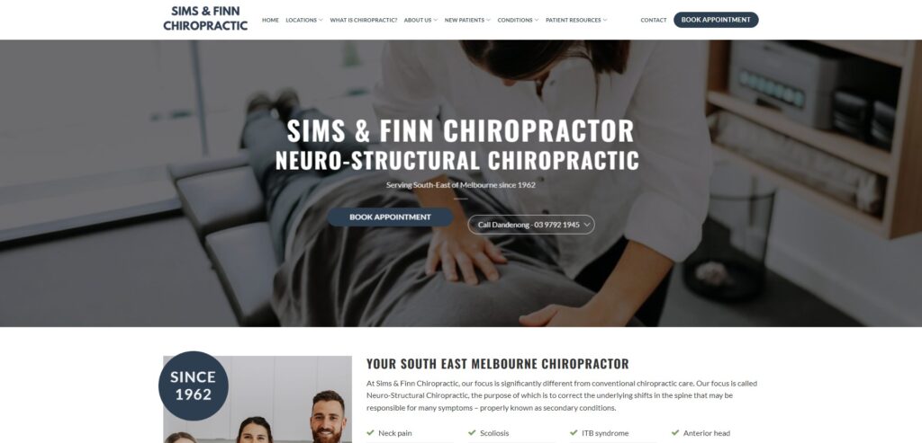 chiropractic websites