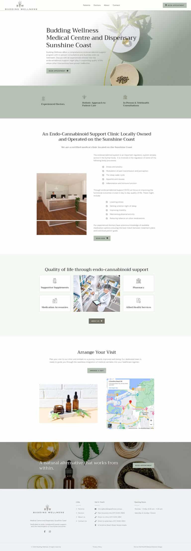 Medical Cannabis Clinic Sunshine Coast Website Design DIGITALON
