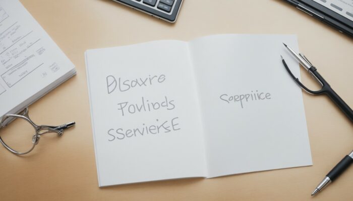 Book with the words divorce, divorce, and divorce written on it