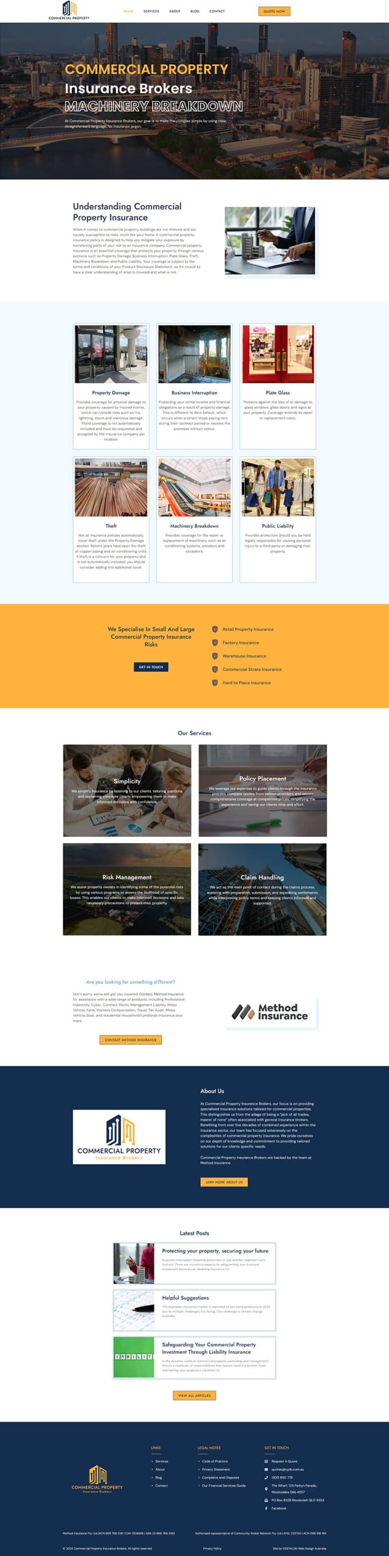 Insurance Broker Website Design Sunshine Coast DIGITALON
