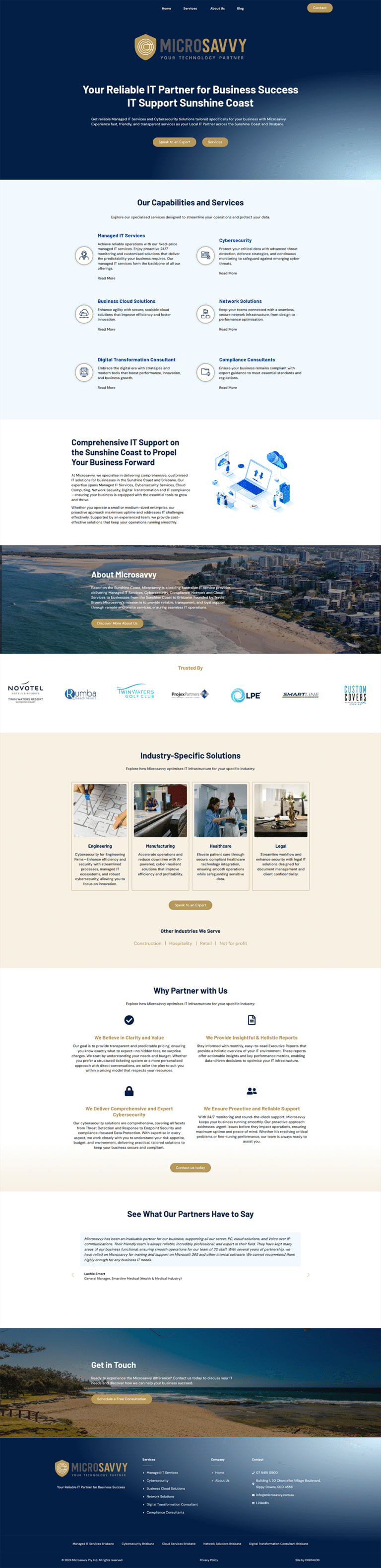 IT Service Provider Sunshine Coast Web Design DIGITALON