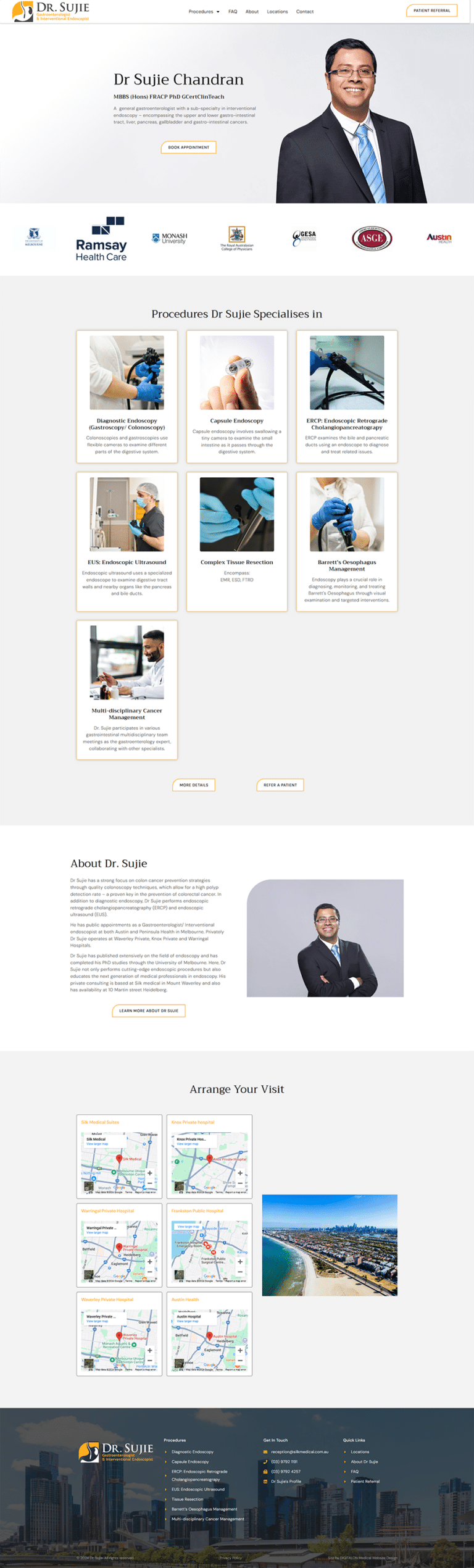 Physician Landing Page Design Sunshine Coast DIGITALON