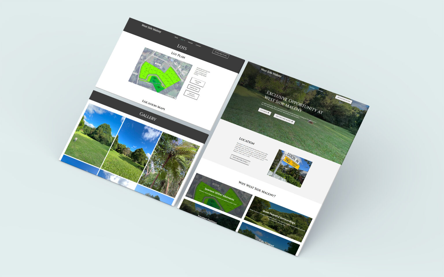 Website design for the golf club