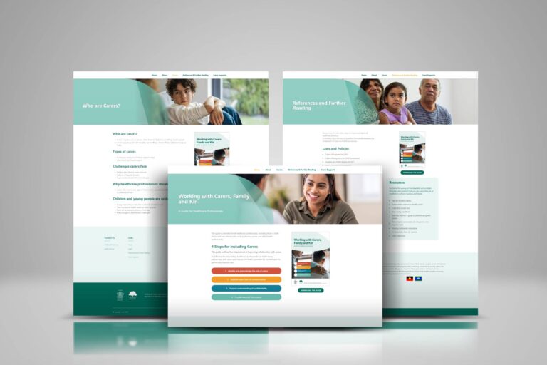 Website design for a nursing center