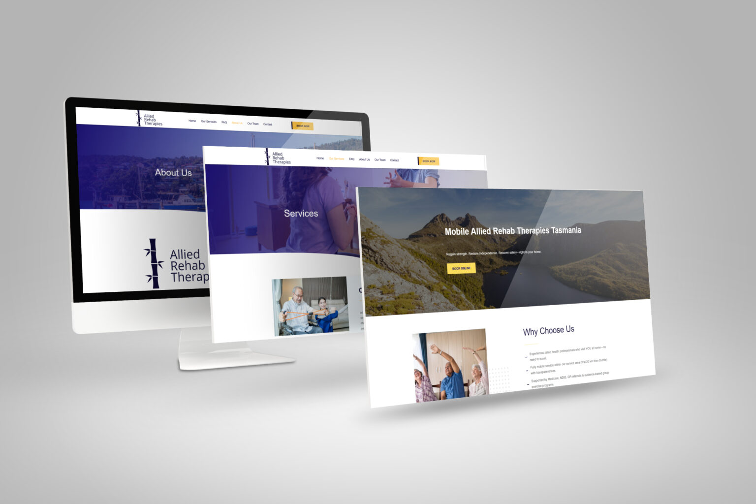 Website design for a travel company
