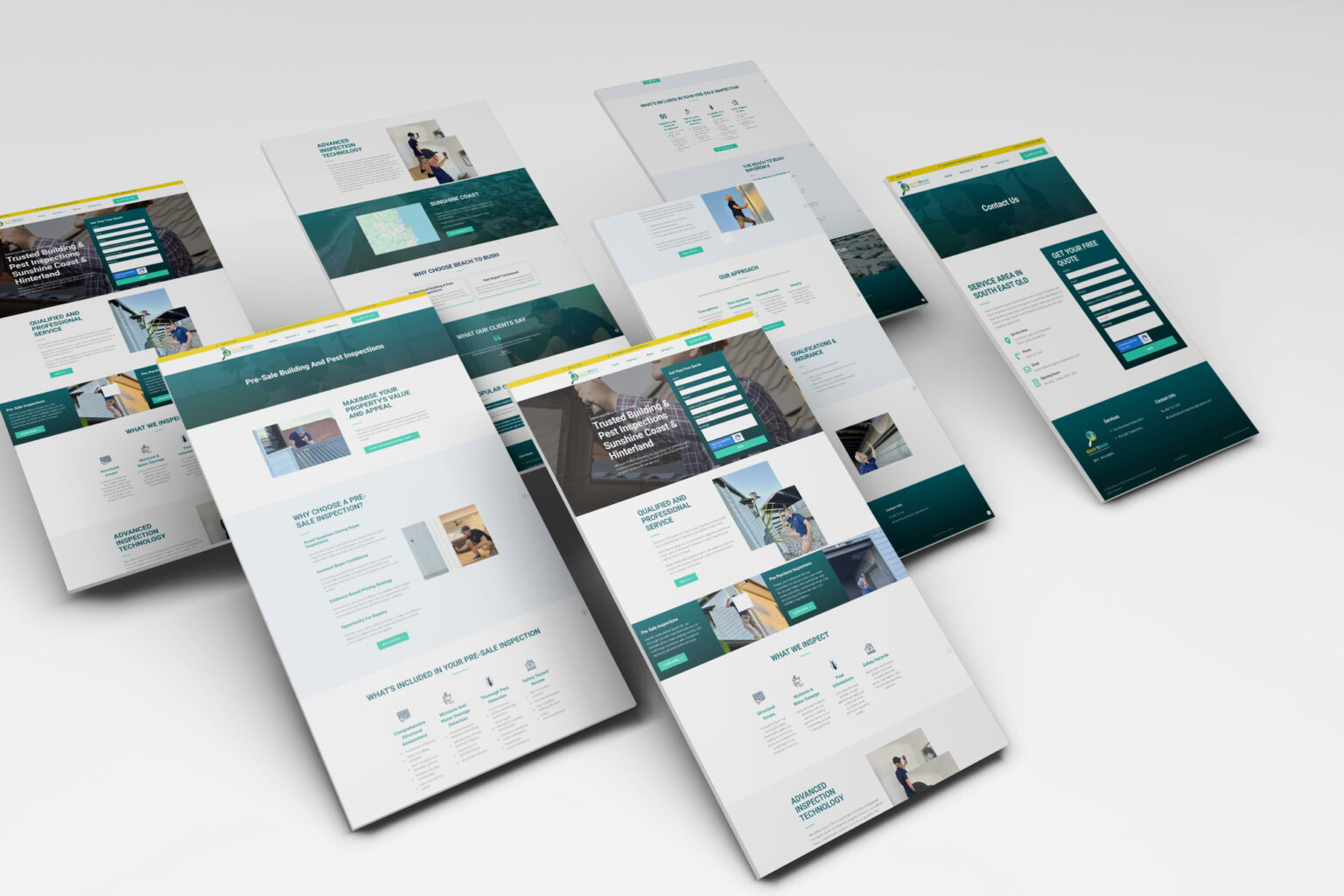 Building and Pest Inspections Website Design Sunshine Coast DIGITALON