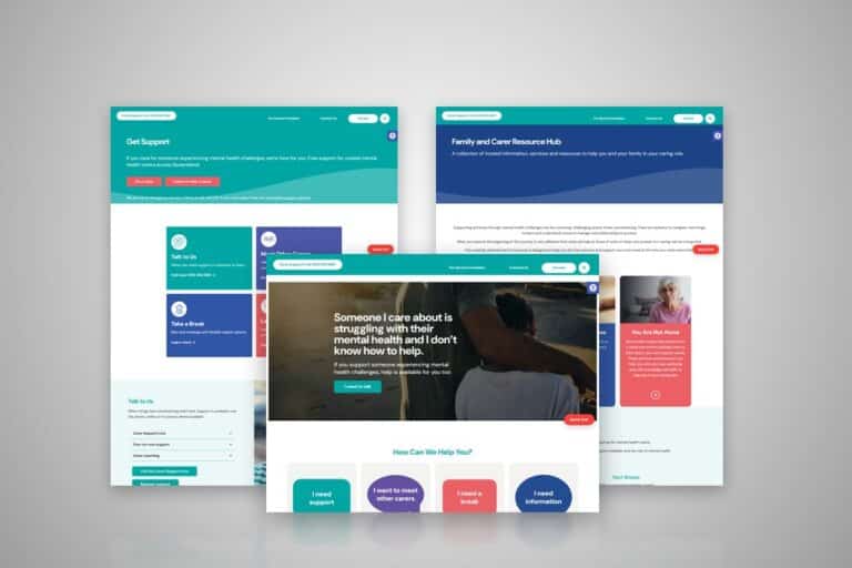 Mental Health Carer Support Website Design Sunshine Coast DIGITALON