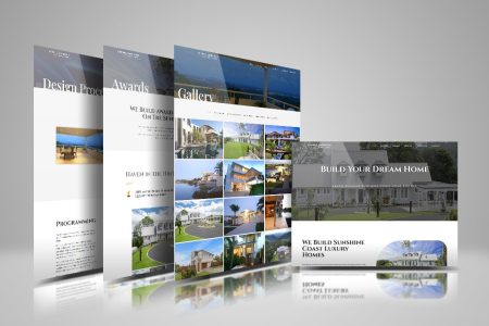 luxury home builder website design sunshine coast