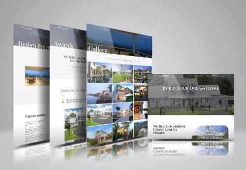 Luxury home builder website design sunshine coast