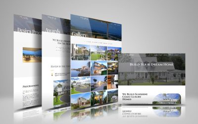 luxury home builder website design sunshine coast