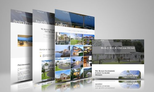 Luxury home builder website design sunshine coast