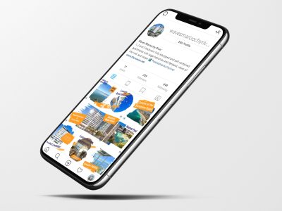 Iphone with the app on the screen