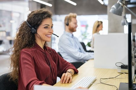 digitalon website maintenance and support sunshine coast Woman working in call center